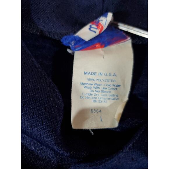 Cleveland Indians Majestic Size LG Short Sleeve Button Down Crew Neck Jersey - Picture 9 of 11